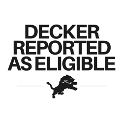 Decker Reported As Eligible Detroit Football SVG