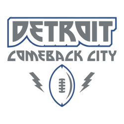 Detroit Comeback City Nfl Football SVG
