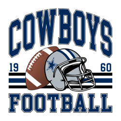 Cowboys Football Helmet 1960 SVG Digital Download