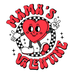 Mamas Valentine Cute Heart SVG
