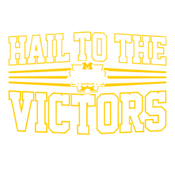 Hail To The Victors Michigan National Champions SVG