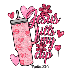 Glitter Jesus Fills My Cup Obsessive Cup Disorder PNG