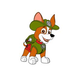 Tracker Paw Patrol Svg Paw Patrol Clipart Cartoon Paw Svg Dog Patrol Svg Digital Download