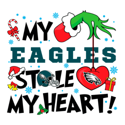 Grinch Hand My Eagles Stole My Heart SVG Untitled