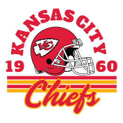 Kansas City Chiefs Helmet 1960 SVG Digital Download