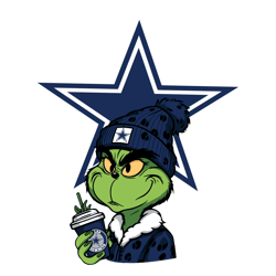 Grinch Dallas Cowboys SVG Digital Download