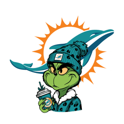 Grinch Miami Dolphins SVG Digital Download