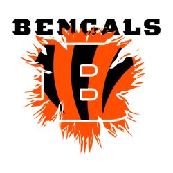 Cincinnati Bengals Football Logo SVG