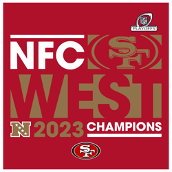 49ers 2023 Nfc West Division Champions SVG