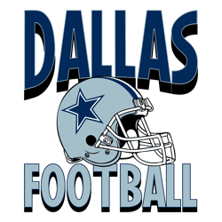 Dallas Football Helmet SVG Digital Download