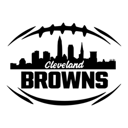 Cleveland Browns Skyline Football SVG Digital Download