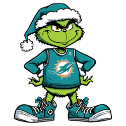 Funny Grinch Miami Dolphins Football SVG
