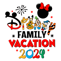 Disney Family Vacation 2024 Disneyland Squad PNG
