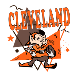 Brownie The Elf Cleveland Browns Football SVG