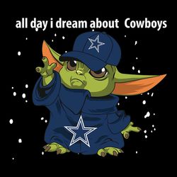 All Day Dream Yoda Dallas Cowboys SVG