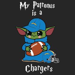 Baby Yoda My Patronus Is A Chargers SVG