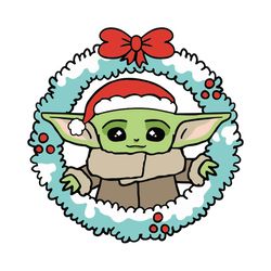 Baby Yoda SVG Christmas Clipart Star Wars Layered By Color SVG