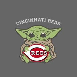 Cincinnati Red Baby Yoda Sport Logo Team Gift SVG
