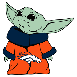 Denver Broncos Nfl Baby Yoda SVG