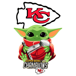 Kc Chiefs Yoda Spuper Bowl Champions Sport SVG