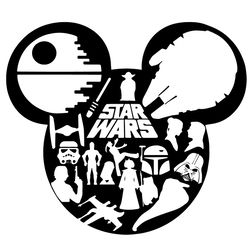 Mickey Mouse Star Wars - Mickey Disney Dath Vader SVG