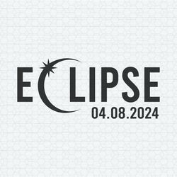 Total Solar Eclipse April 8th 2024 SVG