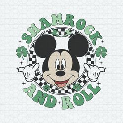Mickey Mouse Shamrock And Roll SVG
