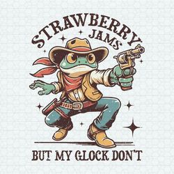 Strawberry Jams But My Glock Don't PNG