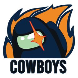 Among Us Dallas Cowboys SVG, Dallas Cowboys Logo SVG, Dallas Cowboys L1overs SVG