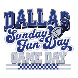 Dallas Cowboys Sunday Fun Day Game Day SVG, Cowboys Funny Quotes SVG