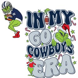 In My Go Cowboys Era SVG, 2 Sided Grinch Love Dallas Cowboys SVG
