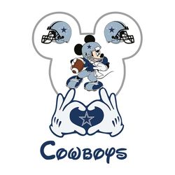 Logo Mickey Dallas Cowboys Nfl SVG Football SVG Cricut File SVG