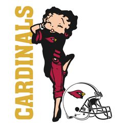 Arizona Cardinals Betty Boops SVG