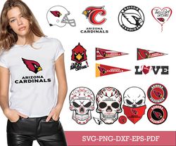 Arizona Cardinals Bundle Logo Svg - 18 Designs