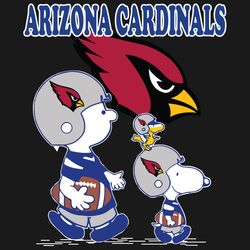 Arizona Cardinals Charlie Brown And Snoopy SVG