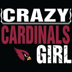 Arizona Cardinals Crazy Girl SVG