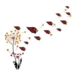 Arizona Cardinals Dandelion Flower SVG
