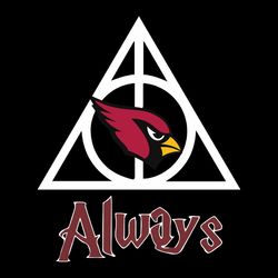 Arizona Cardinals Deathly Hallows Always Harry Potter SVG