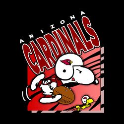 Arizona Cardinals Football Woodstock And Snoopy SVG