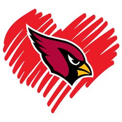 Arizona Cardinals Heart SVG