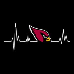 Arizona Cardinals Heartbeat SVG