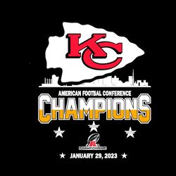 2023 Kansas City Chiefs American Football Conference Champions SVG File