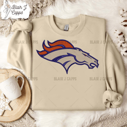Denver Broncos Logo Embroidery Design, Denver Broncos NFL Logo Sport Embroidery Machine Design