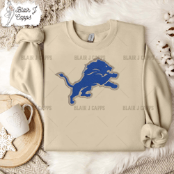Detroit Lions Logo Embroidery Design, Detroit Lions NFL Logo Sport Embroidery Machine Design