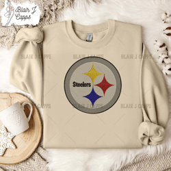 Pittsburgh Steelers Logo Embroidery Design, Pittsburgh Steelers NFL Logo Sport Embroidery Design
