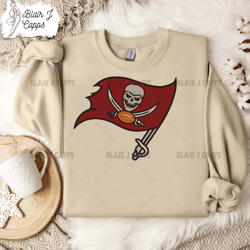 Tampa Bay Buccaneers Logo Embroidery Design, Tampa Bay Buccaneers NFL Logo Sport Embroidery Design