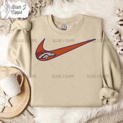 NFL Denver Broncos, Nike NFL Embroidery Design, NFL Team Embroidery Design, Nike Embroidery Design