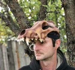 DIY Wolf Skull Helmet, Lightweight 3d Printed Horror Wolf Mask, Realistic Animal Skull Mask