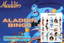 Add Some Magic to Your Day with Aladdin Disney Bingo Printables