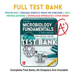 Latest 2023 Microbiology Fundamentals-A Clinical Approach, 4th Edition Test bank | All Chapters Included